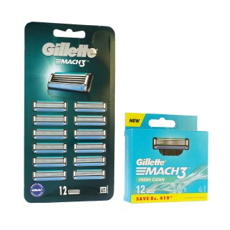 Gillette Mach3 náhradní břity 12 ks pro muže