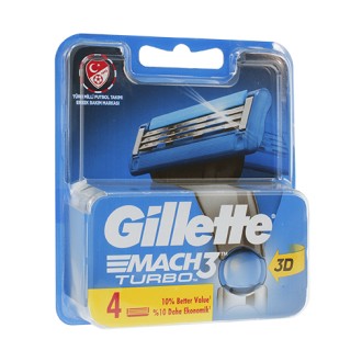 Gillette Mach3 Turbo náhradní břity 4 ks pro muže