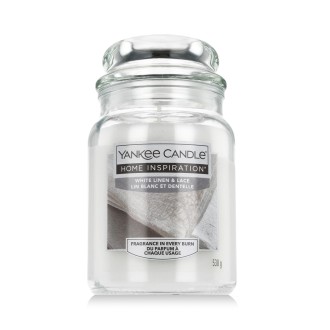 Yankee Candle Home Inspiration® vonná svíčka White Linen & Lace 538 g
