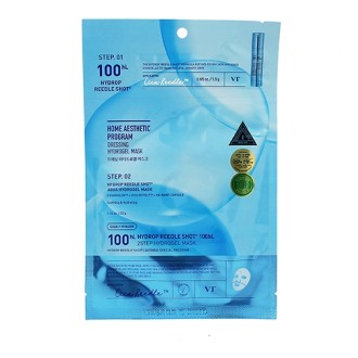 VT Cosmetics Hydrop Reedle Shot 100hL 2-Step Mask dvoufázová hydratační maska s mikrojehličkovým sérem 27+1,5 g