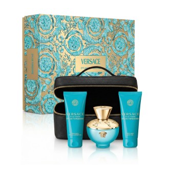 Versace Pour Femme Dylan Turquoise EDT 100 ml + SG 100 ml + BG 100 ml + kosmetická taška W