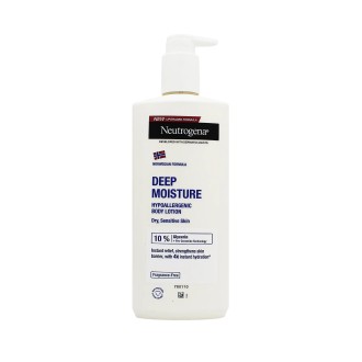 Neutrogena Deep Moisture Hypoallergenic Body Lotion hloubkově hydratační tělové mléko pro suchou a citlivou pokožku 400 ml