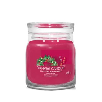 Yankee Candle Sparkling Winterberry signature svíčka střední 368 g