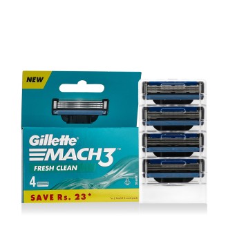Gillette Mach 3 náhradní břity na holení Fresh Clean 4 ks M